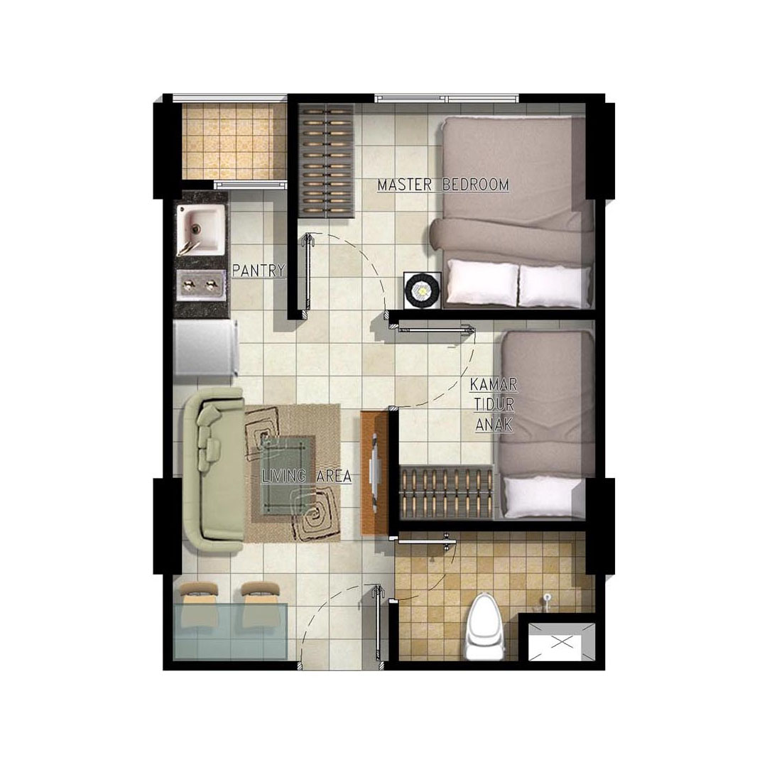 Layout Tipe 2 BR
